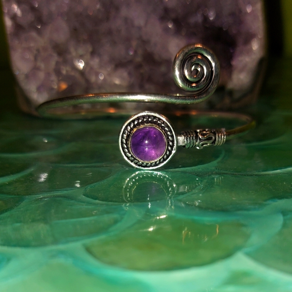 Adjustable Amethyst Bracelet